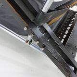 Seventies leather grasshopper lounge object by Sonja Wasseur