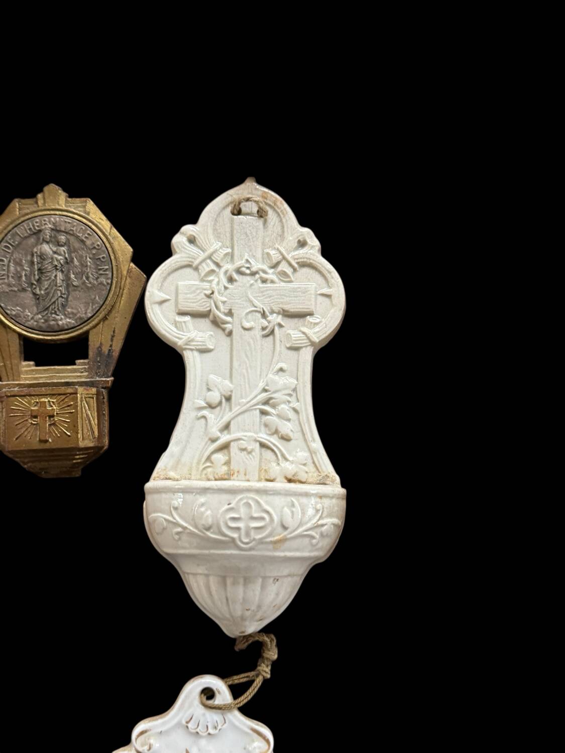 Collection of holy water fonts