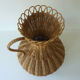 Vase 70s rattan