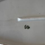 Vintage plat de service avec défauts vert à dorures porcelaine de Limoges