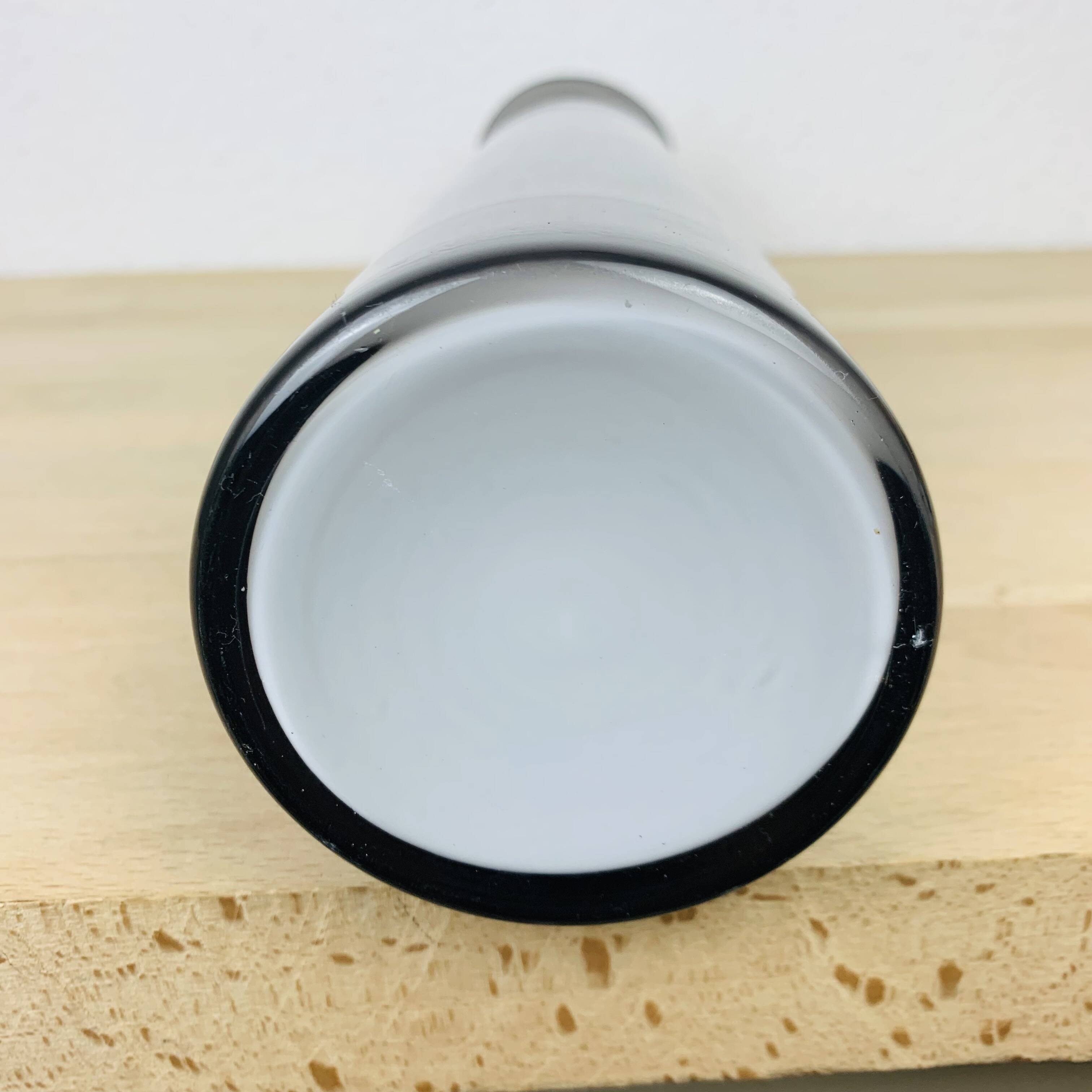 Holmegaard glass vase with flat neck, Scandinavian