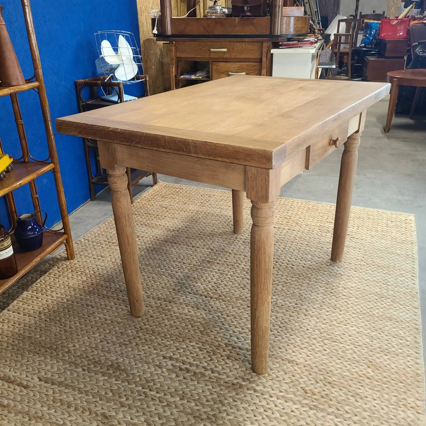 Vintage farmhouse table for kitchen or office