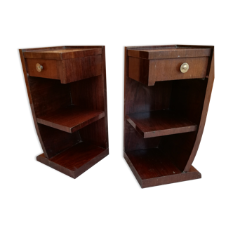 Pair of art deco bedsides