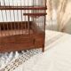 Antique wooden and steel birdcage