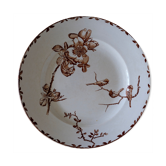 Antique plate model Oxford brown, HB - Co. Choisy-le-Roy , 1900s