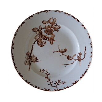 Antique plate model Oxford brown, HB - Co. Choisy-le-Roy , 1900s