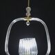 Charming Murano Glass Art Deco Pendant Chandelier by Ercole Barovier, 1940s