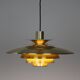 Danish vintage Verona pendant lamp by Kurt Wiborg, Jeka, 1980s
