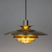 Vintage suspended lamp Verona Danish by Kurt Wiborg, Jeka, 1980s
