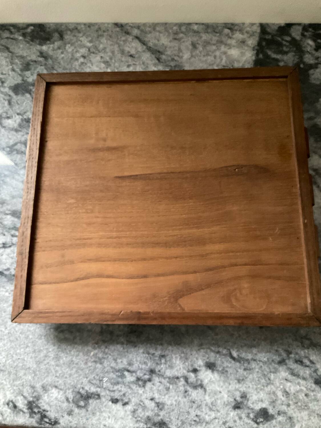 Art Deco teak plateau