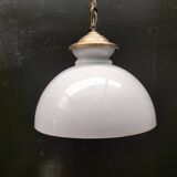 Large opaline pendant light