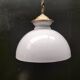 Large opaline pendant light