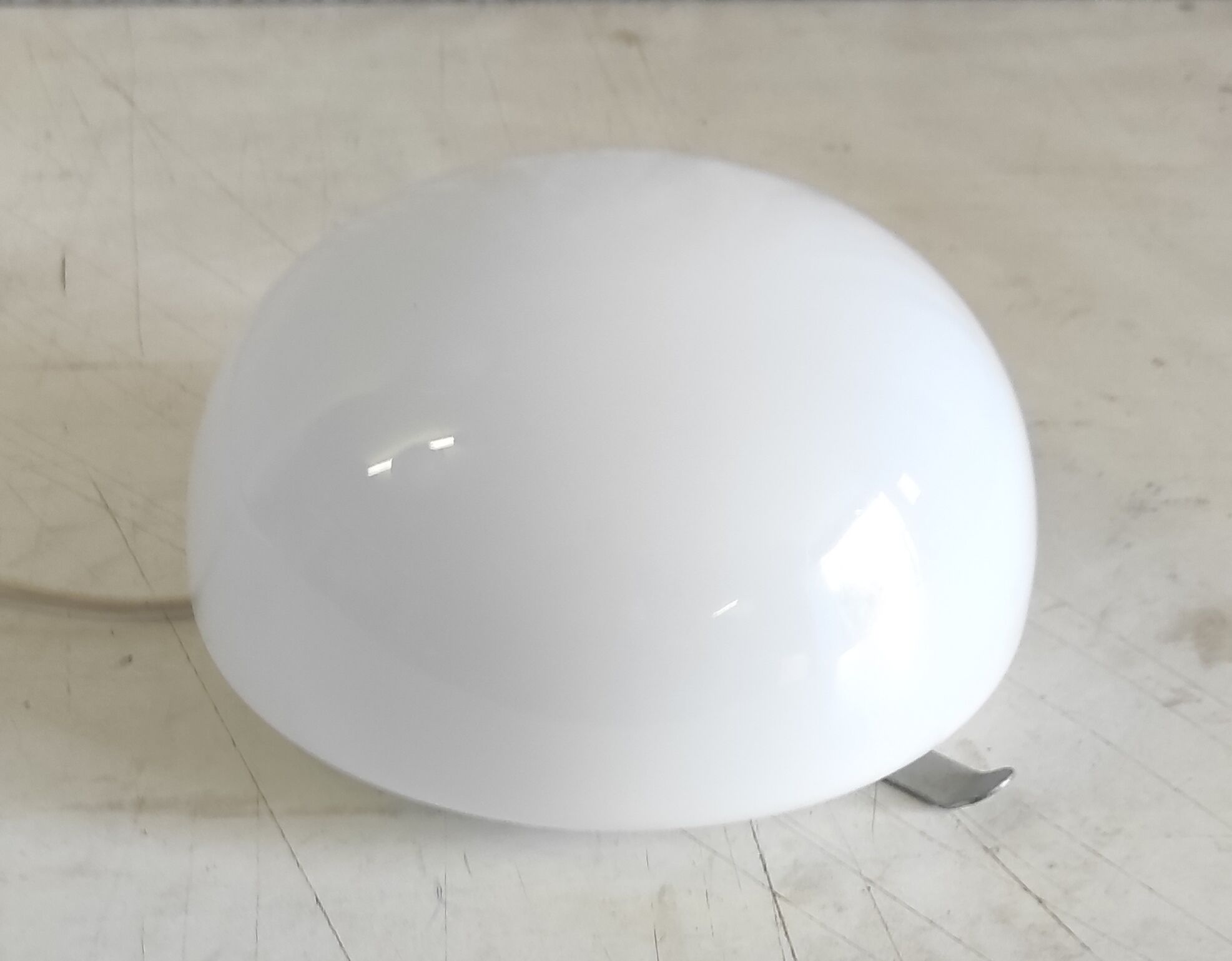 Plafonnier, applique globe opaline - mid. XXeme
