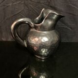 Vallauris pitcher in black enamelled ceramic