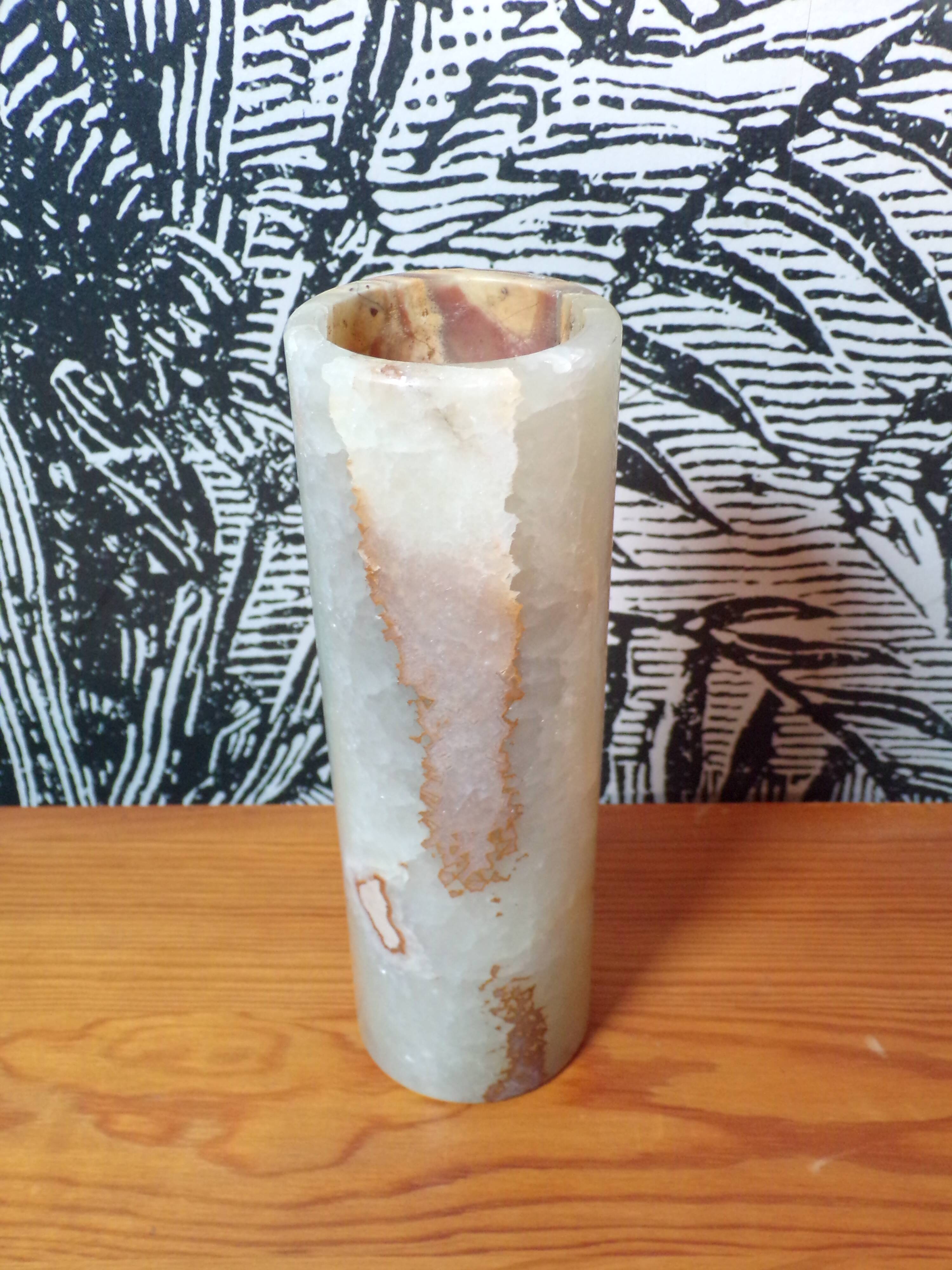 Vase rouleau en onyx h=20cm