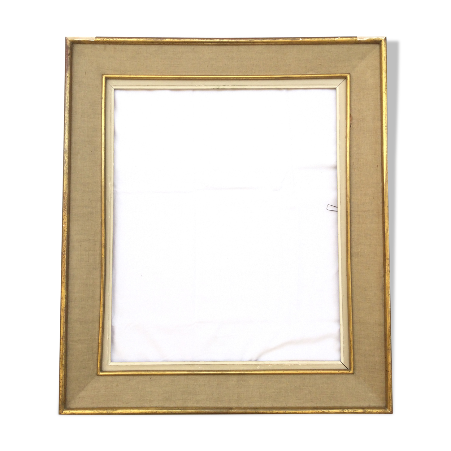 1950s frame in wood, plaster and fabric