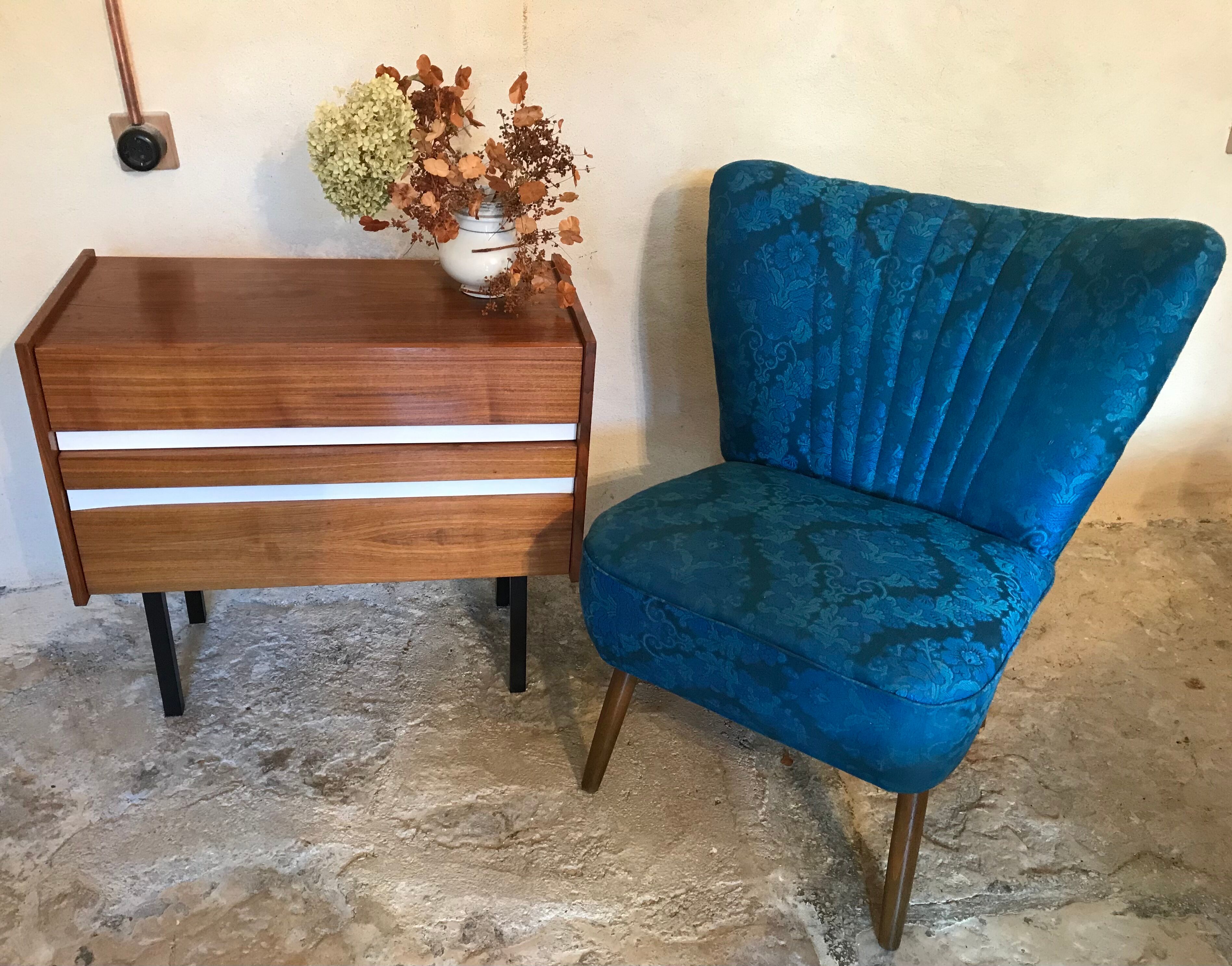 Vintage cocktail chair feet compass 1960's