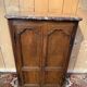 Baseboard cabinet – Louis XIV style – Solid oak and original marble