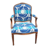 Ancien fauteuil tapissé style Louis XV