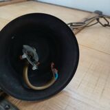 Vintage frosted blown glass pendant light