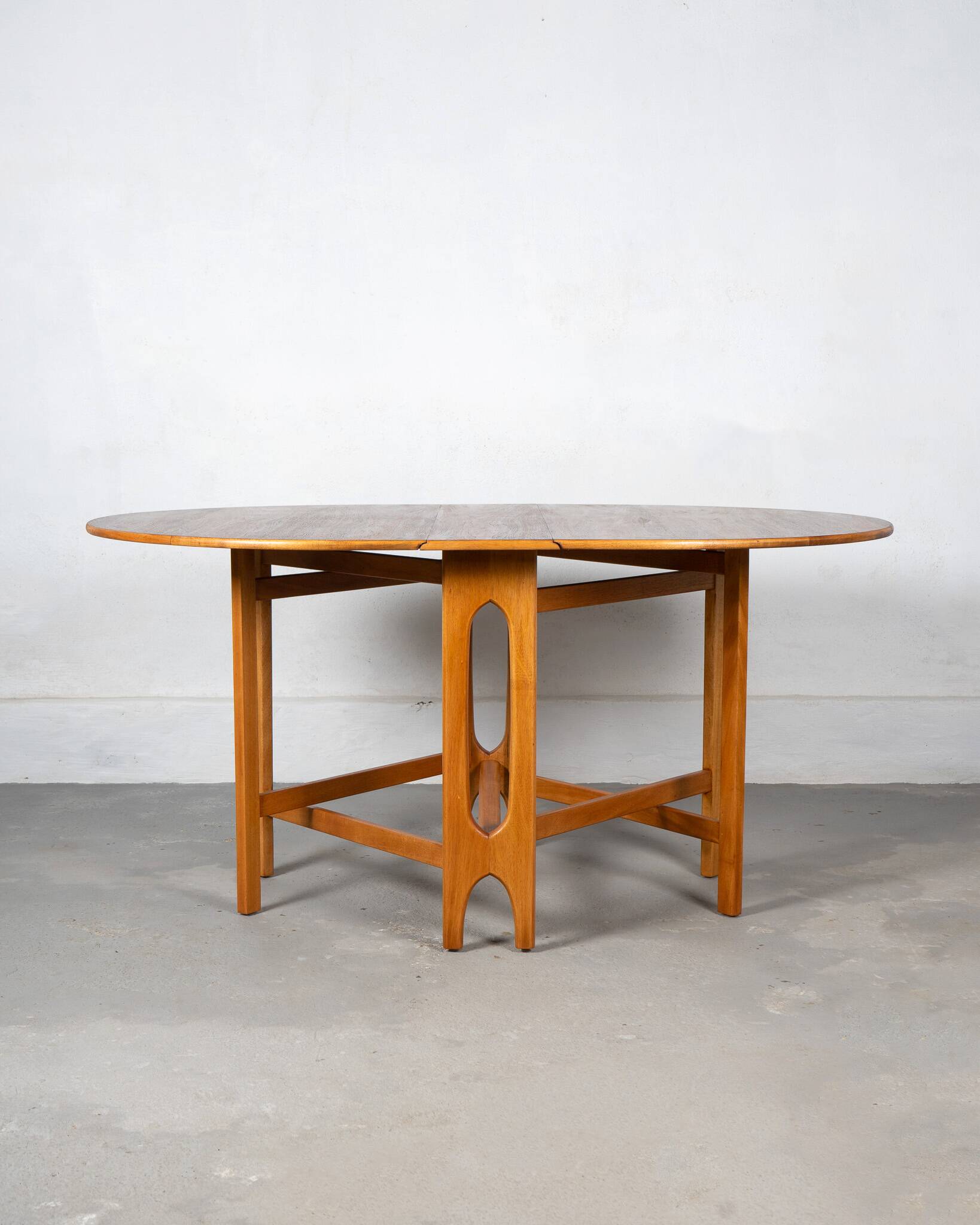 Mid Century Teak Foldable Dining Table made in Norway