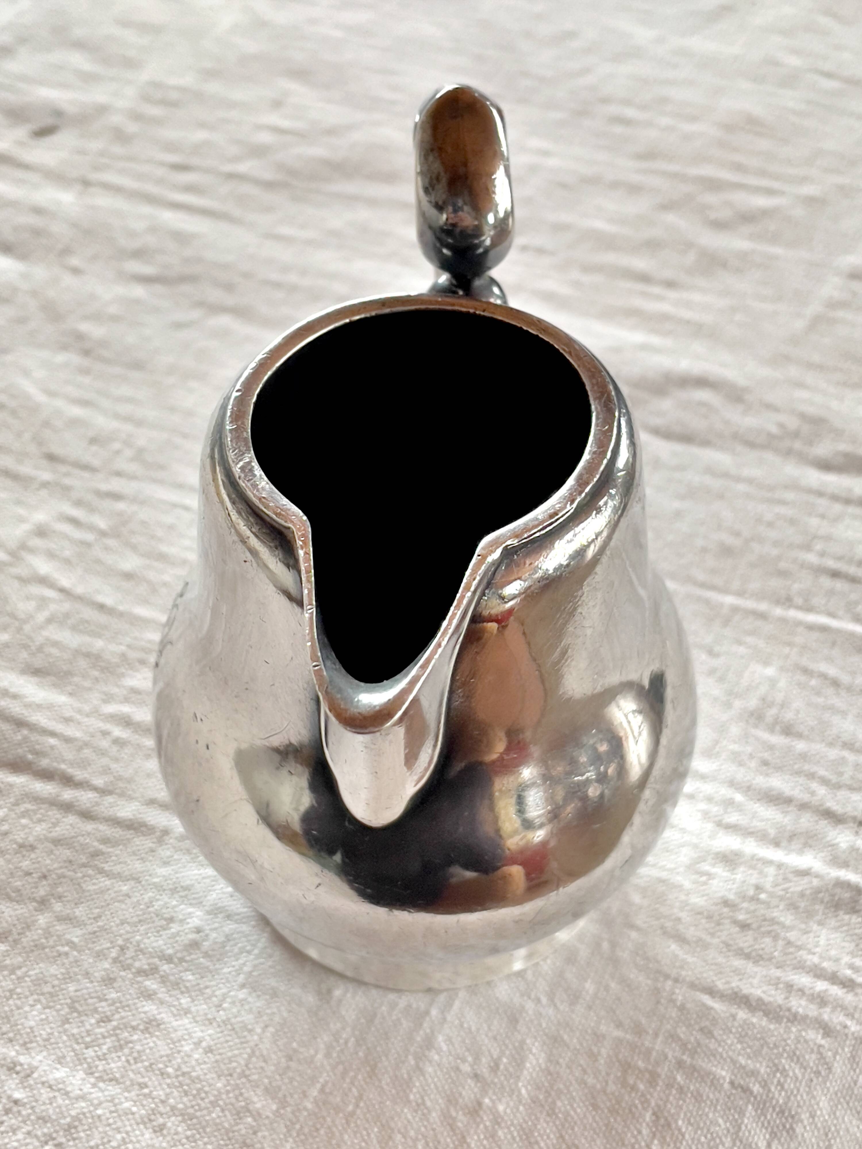 Orient express silver plated milk jug circa 1890 by christofle