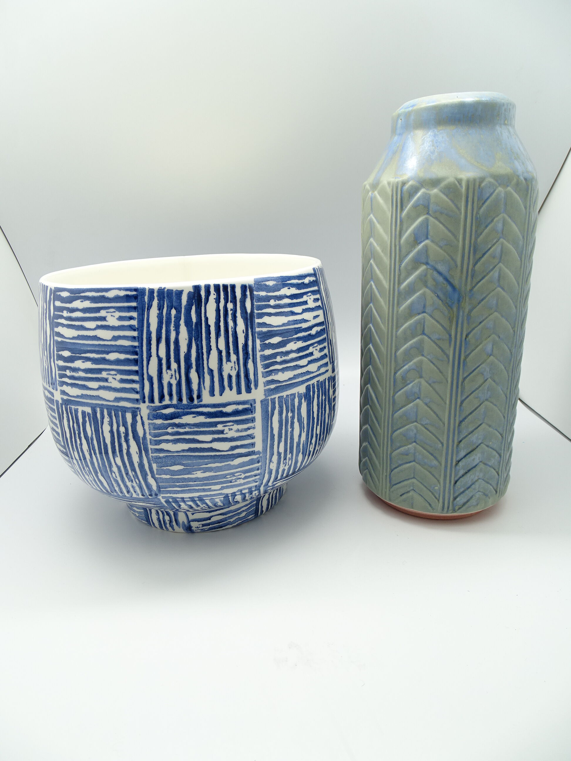 Handmade terracotta vase