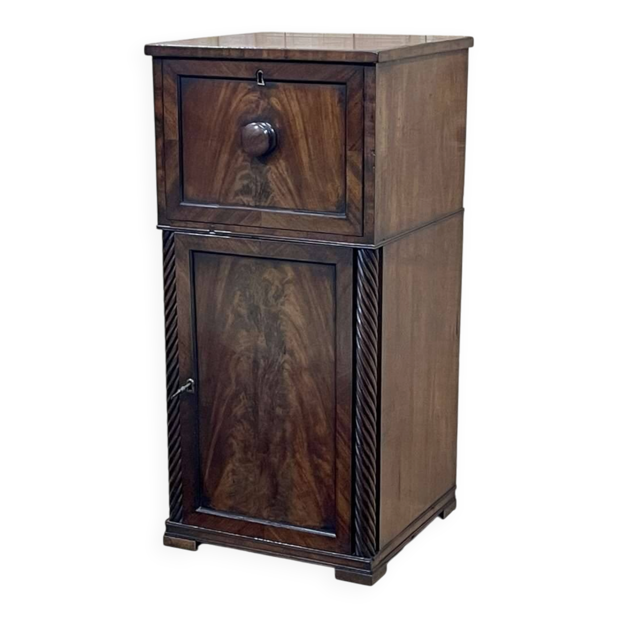 Victorian mahogany confiturier - 19th century