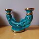 Fish Candle Holder in St Clément Faience 1950