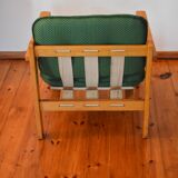 Fauteuil Mid-Century en vert années 1950/60