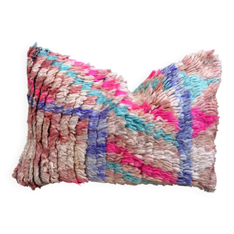 Magnifique coussin Kilim berbère vintage du Maroc