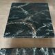 Coffee table made up of two designer tables in faux marble resting on chrome legs by Willy Rizzo.