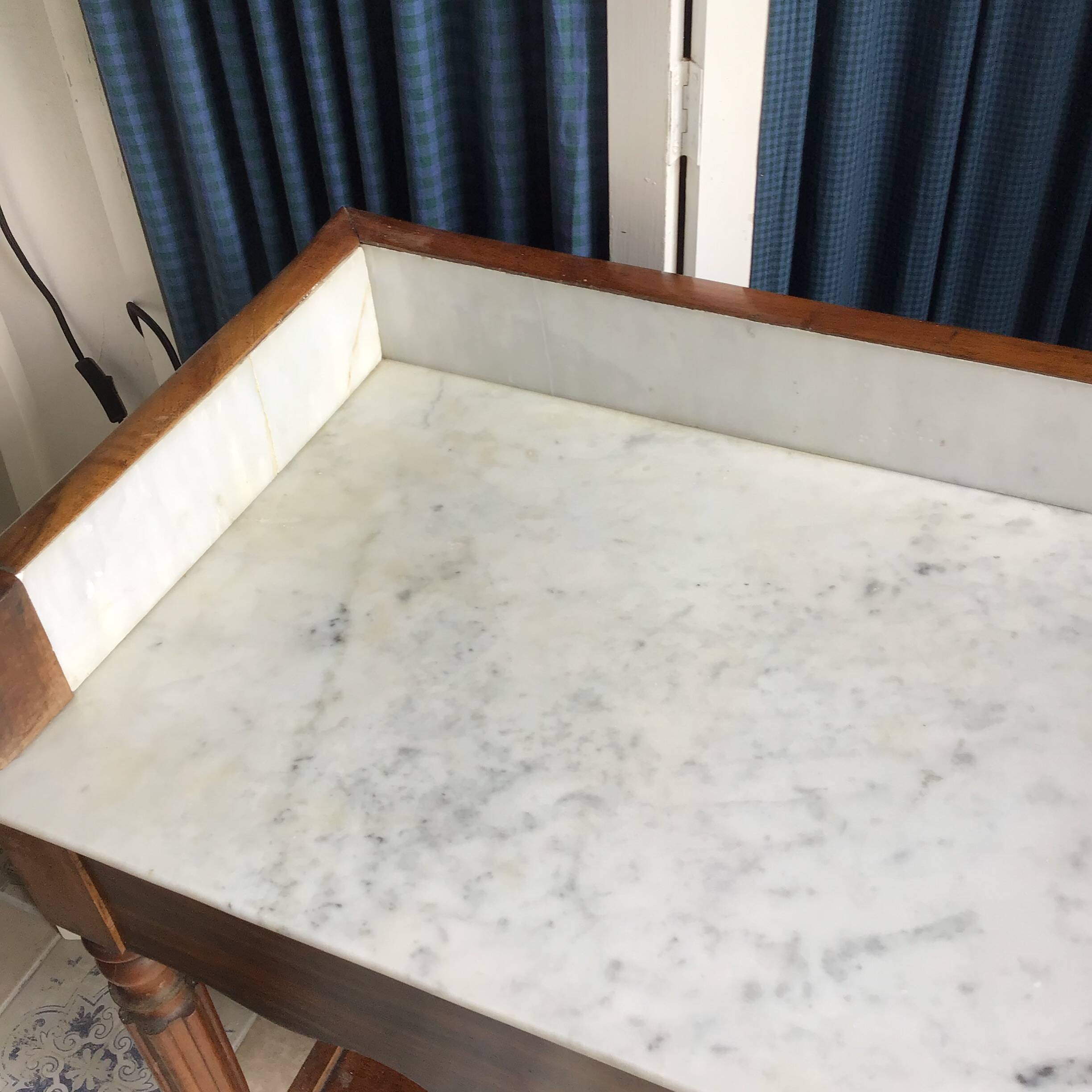 Bathroom furniture, dressing table, marble top