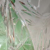 Carved crystal vase