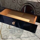 Golden metal and plexiglass dressing table