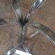 Table ovale en verre vintage