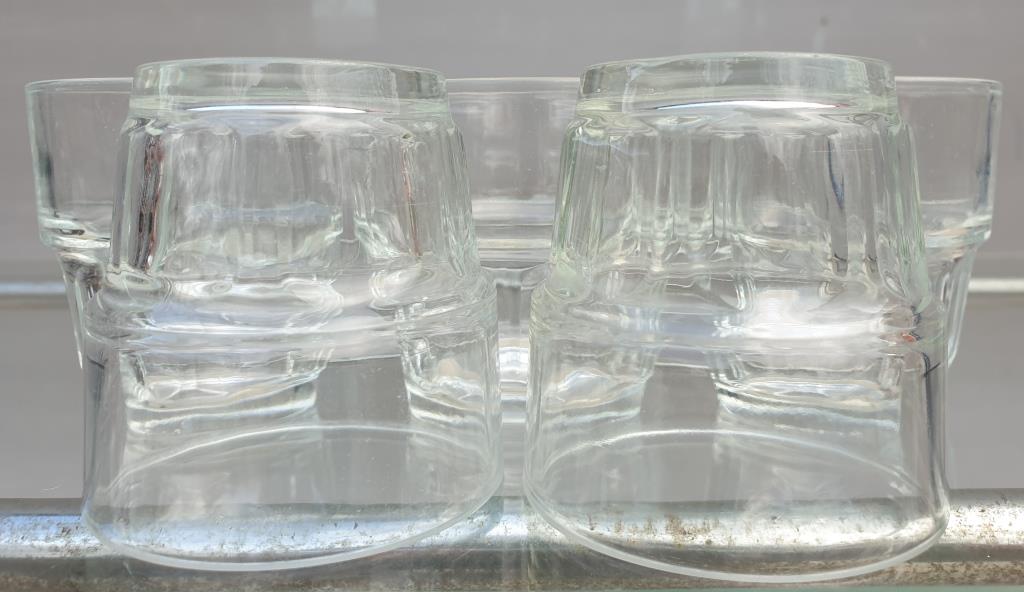 Set 5 glasses stackable Duralex