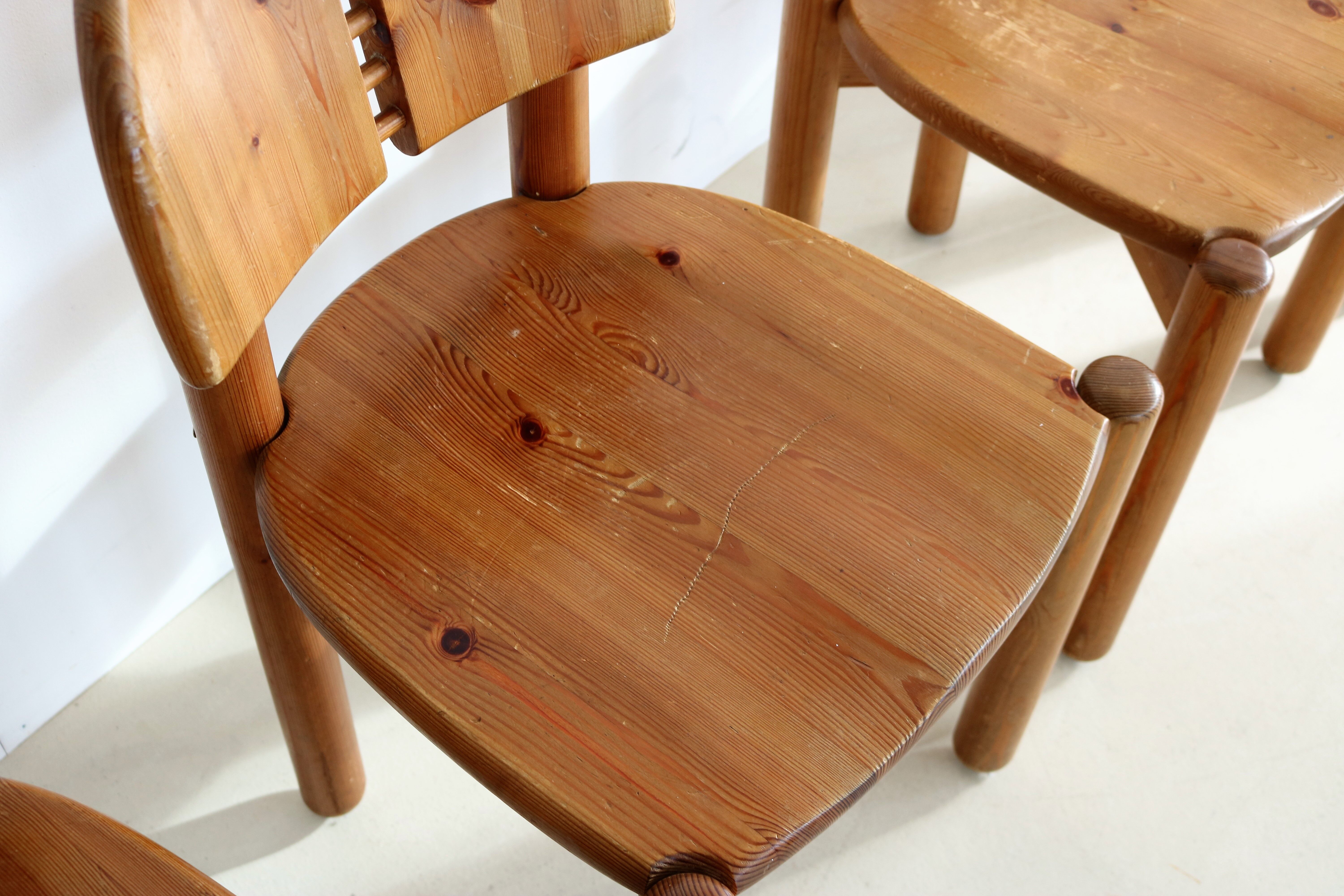 set of 5 dining chairs in style of Rainer Daumiller