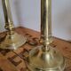 Pair of Louis Philippe brass candle holders