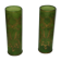 Pair of glass vases engraved gold decoration