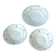 Antique Handmade Ceramic Plates, Set of Three, Italy 1900 circa