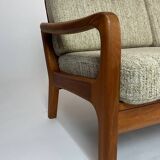 Canapé-lit en teck danois par Juul Kristensen, design vintage