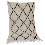 Handmade Moroccan Berber carpet 152 x 91 CM
