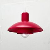Red pendant lamp model 728 Danish mid-century by Horn, 1960s.