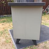 Modernist industrial and vintage console table in Stafor brand metal