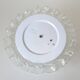 Vintage Murano Glass Sconce: Pearl Glass Wall Lamp / Handmade Flush Mount