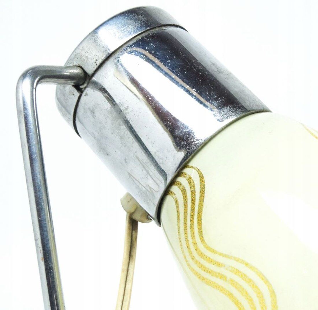 Czechoslovakian Art Deco bedside lamp from Napako, 1950s