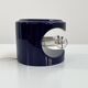 Blue night / mauve ceramic table lamp by Perdomello 70, 1970