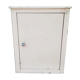 Armoire à pharmacie vintage années 50 en métal beige patiné