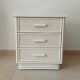Vintage rattan bedside table from the 70s/80s